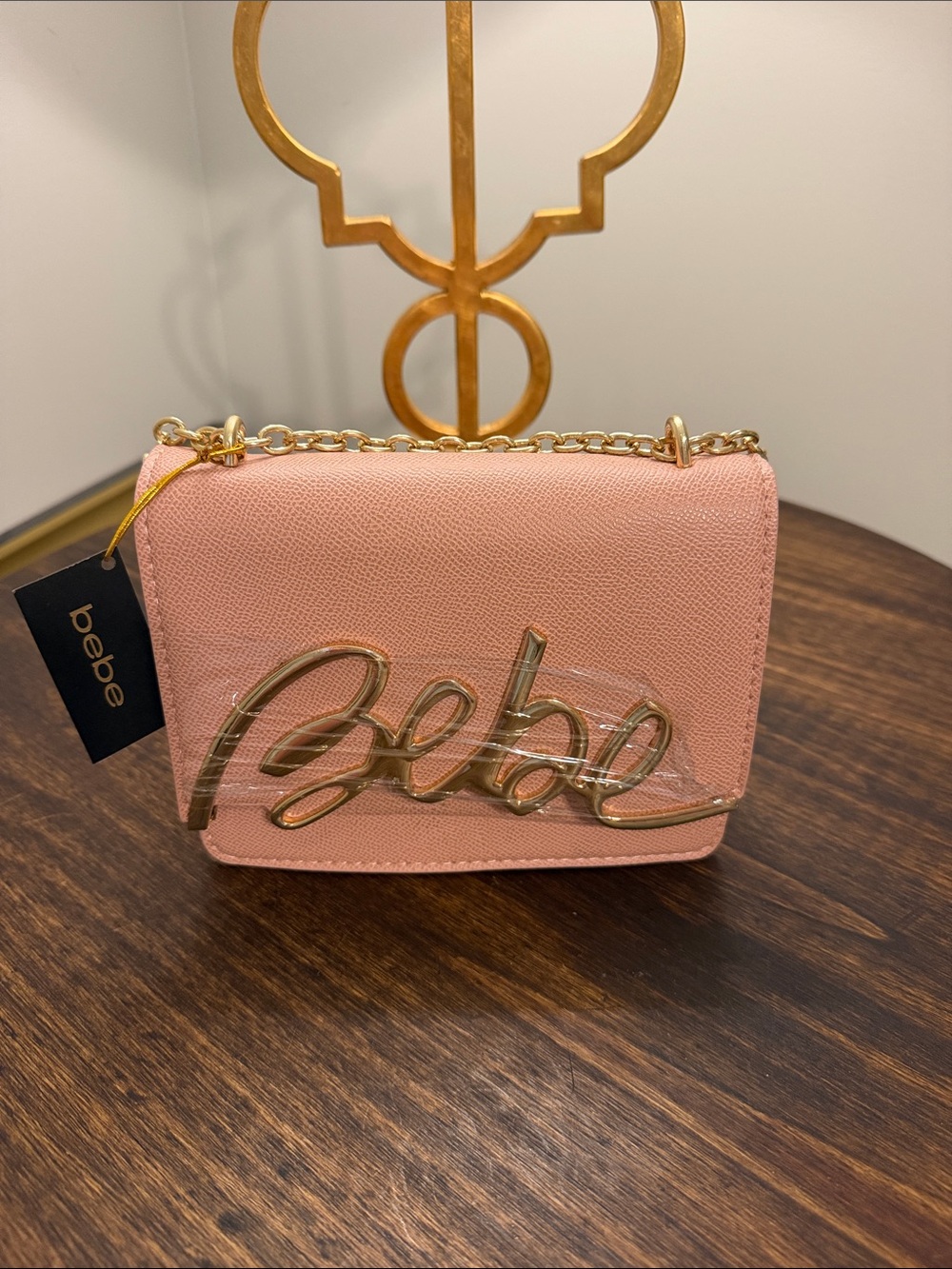 bebe Pink Chain Shoulder Crossbody NWT